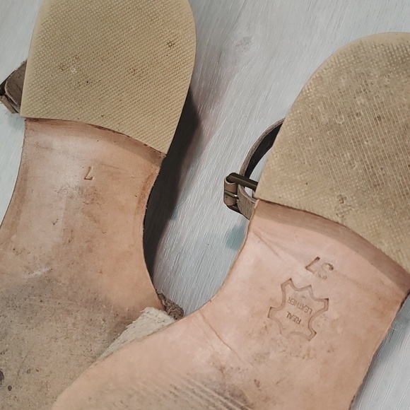 Free People Womens Ankle Leather Pointed Toe Loafer Flats shoes sz 37/6.5-7 - Picture 11 of 13